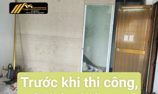 Thi Công tấm ốp pvc vân đá 651 TGI tại Quận 6