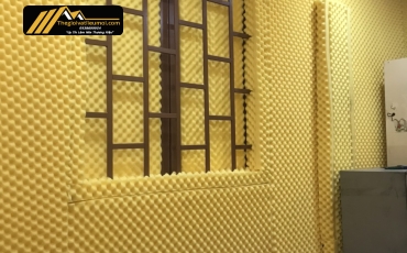 Thi công Xốp cách âm , tiêu âm cho phòng karaoke
