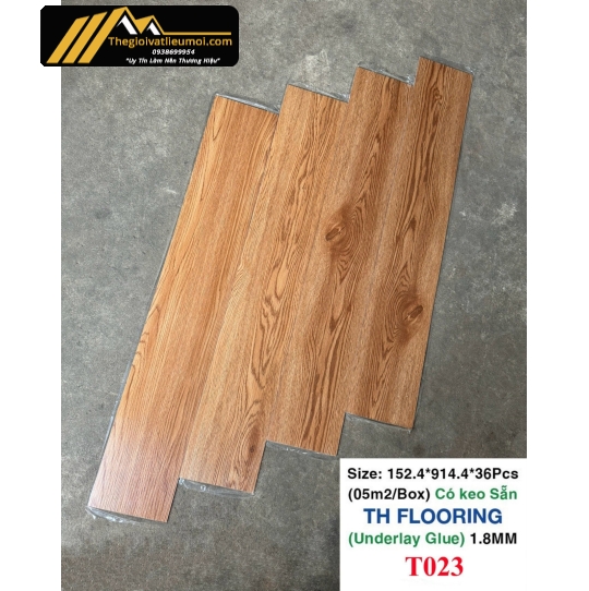 Sàn nhựa sẵn keo - T022
